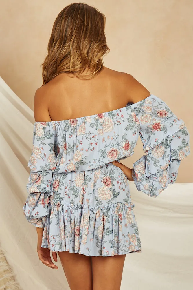 Vista De Oeste Dress Blue
