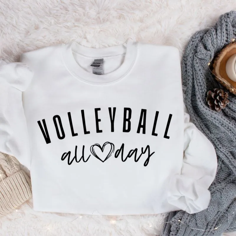 Volleyball All Day Design PNG Download