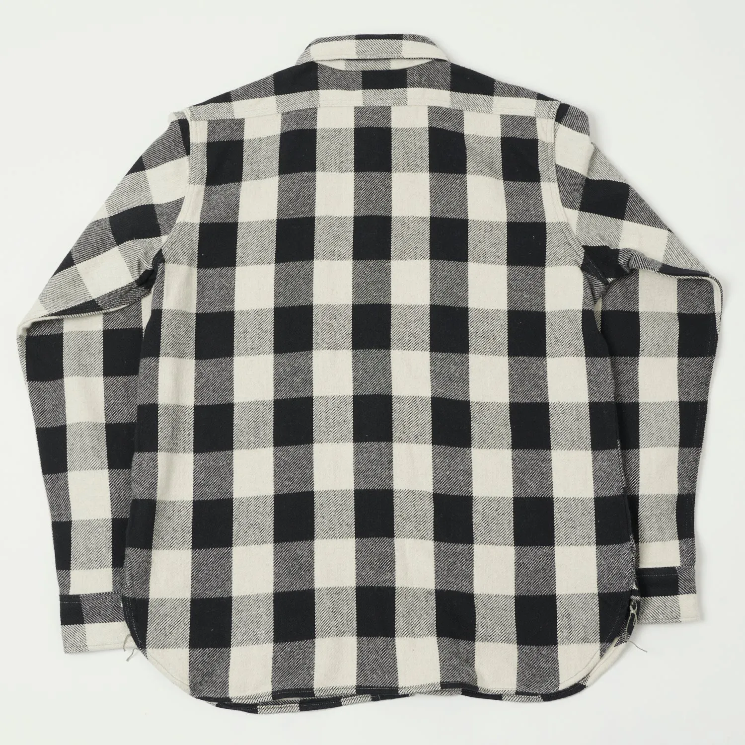 Warehouse & Co 3104 '23 'A Pattern' Flannel Shirt - Black