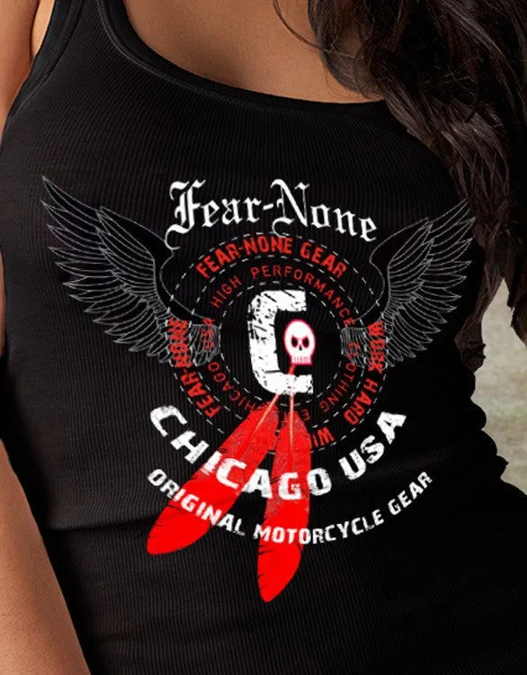 Womens Fierce Skull Rider Tank