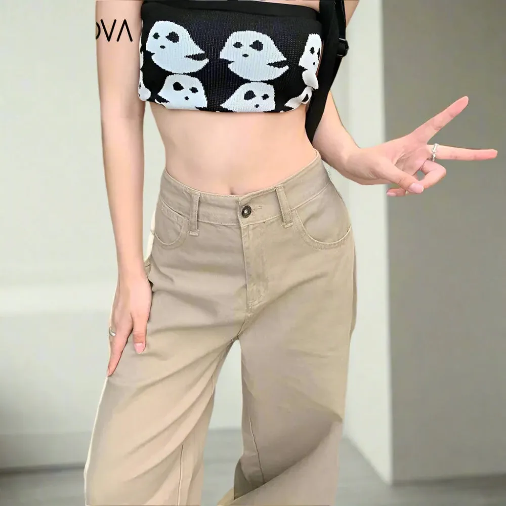 Women’s Low Waist Cargo Pants – Vintage Y2K Street Style