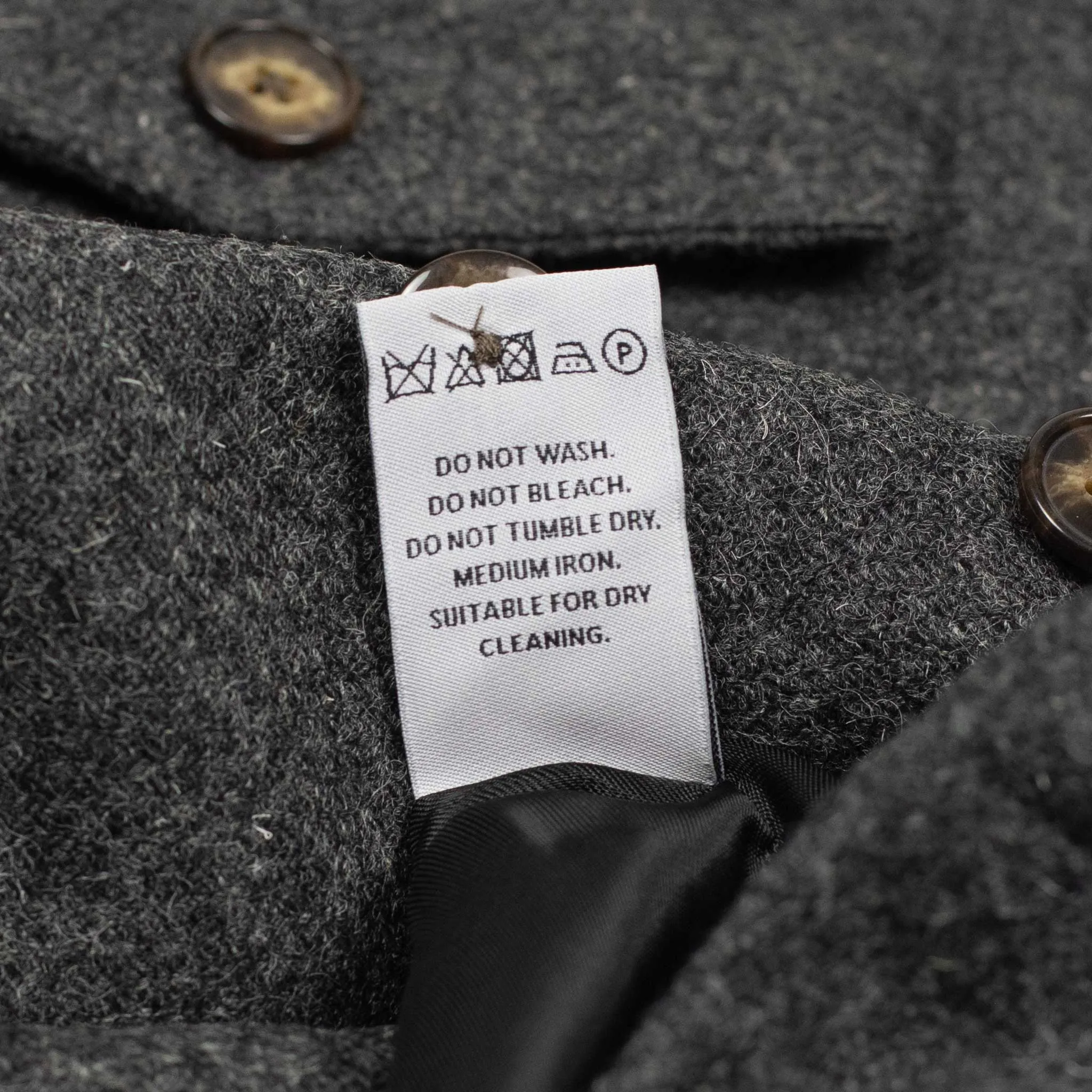 Wool Field overshirt in donegal grey wool