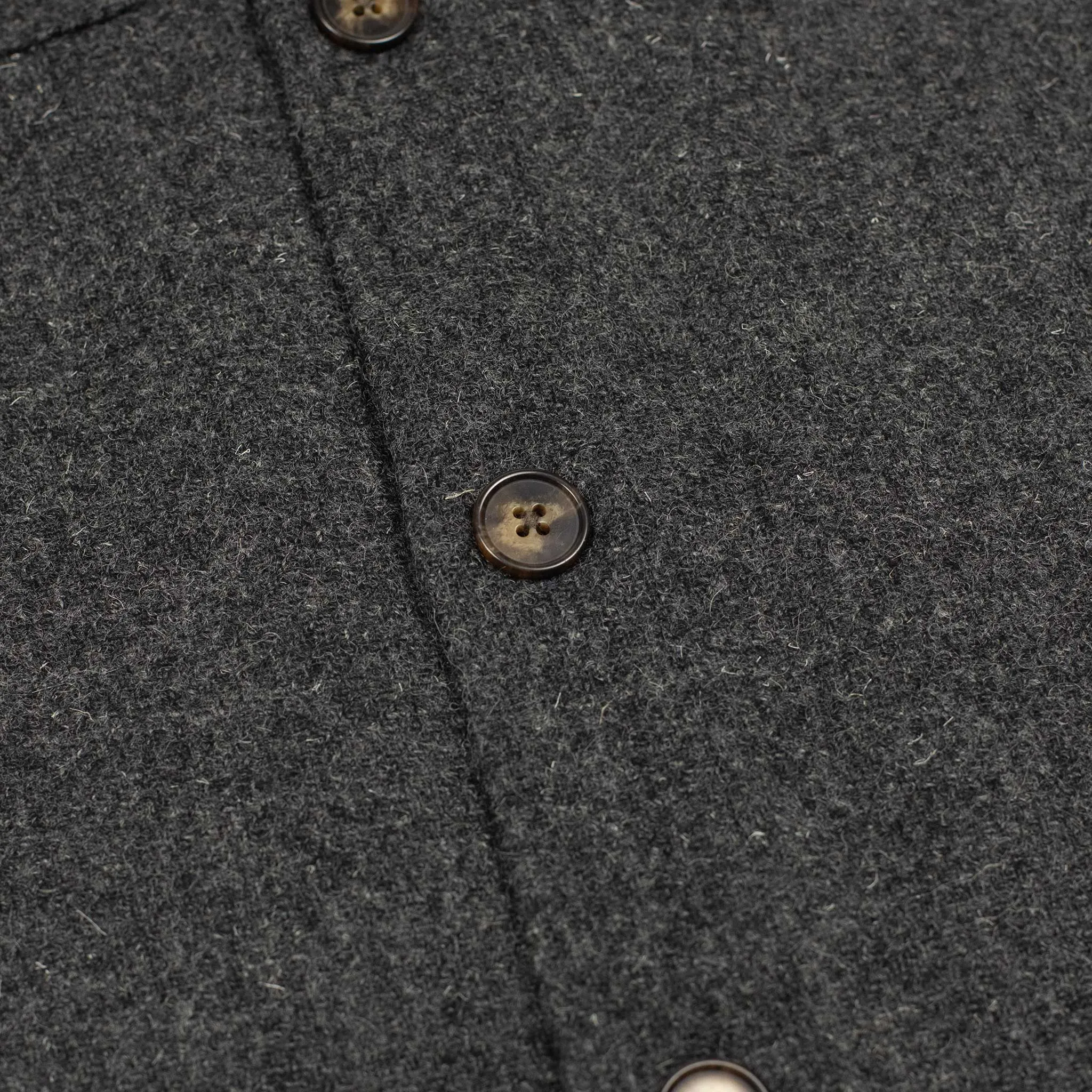 Wool Field overshirt in donegal grey wool