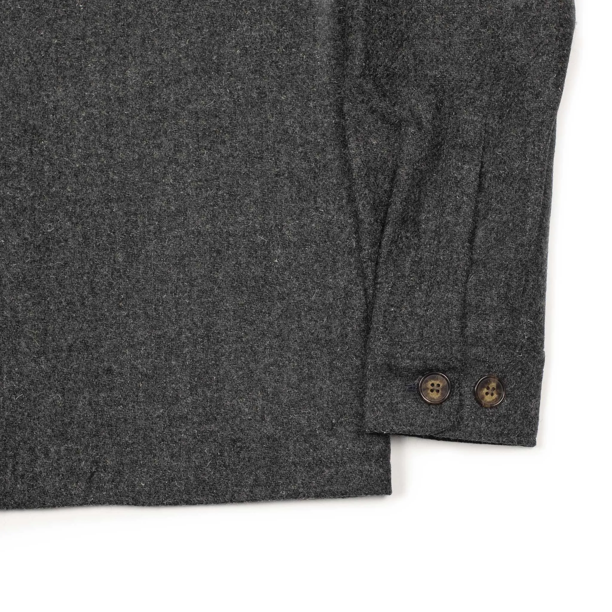 Wool Field overshirt in donegal grey wool