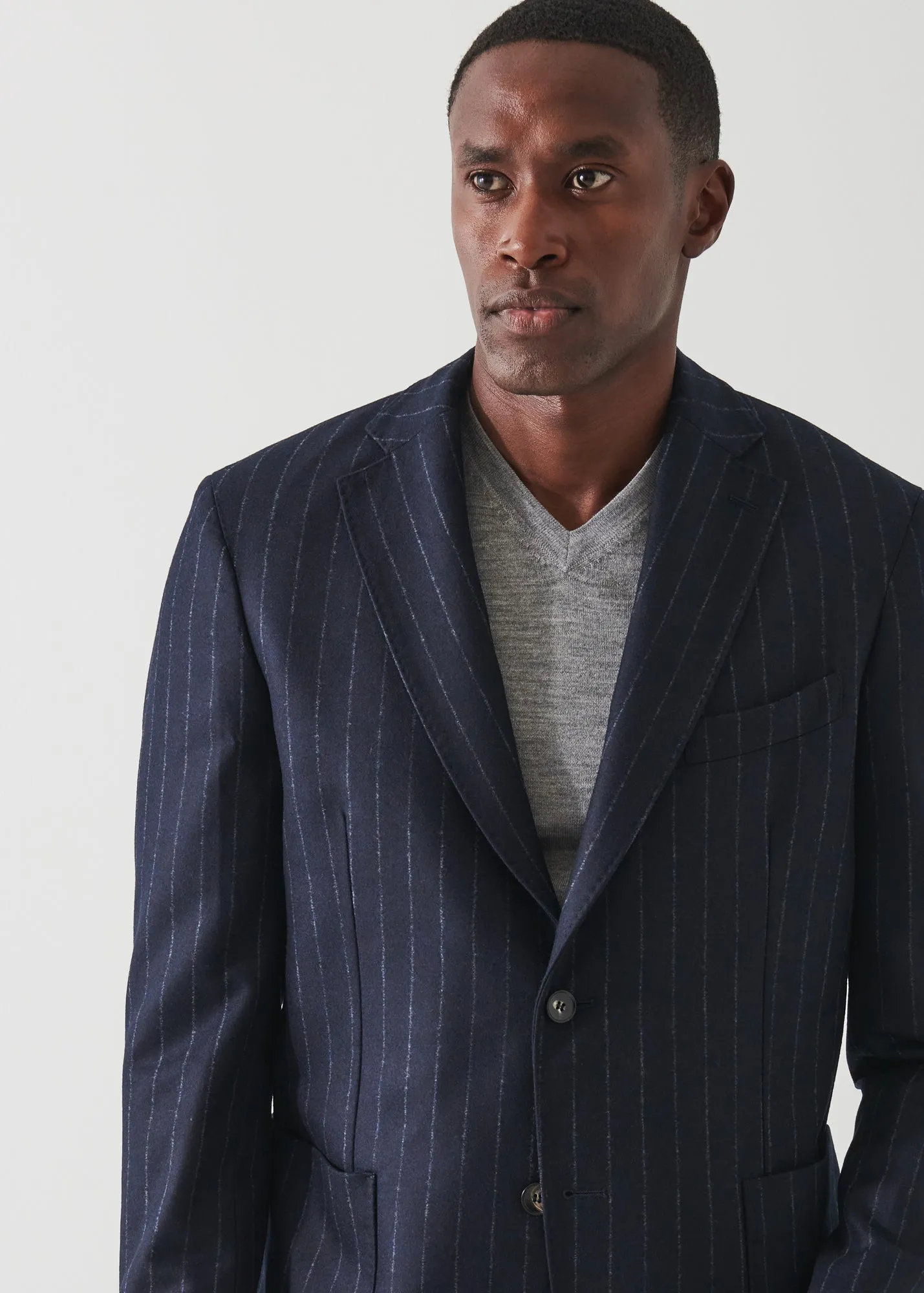 Wool Striped Blazer