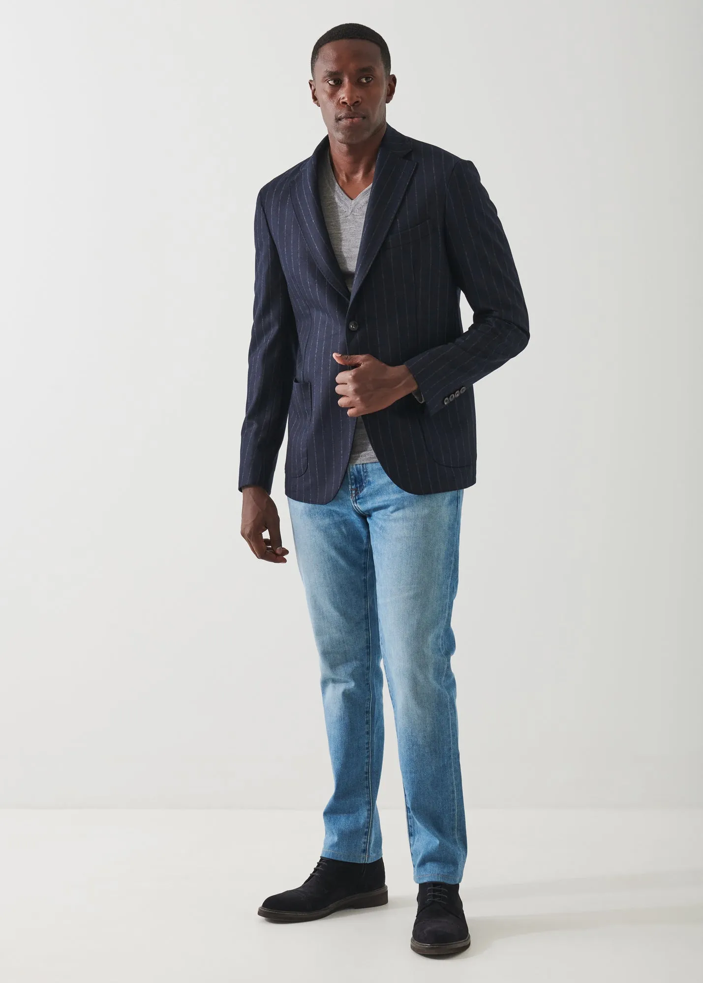 Wool Striped Blazer
