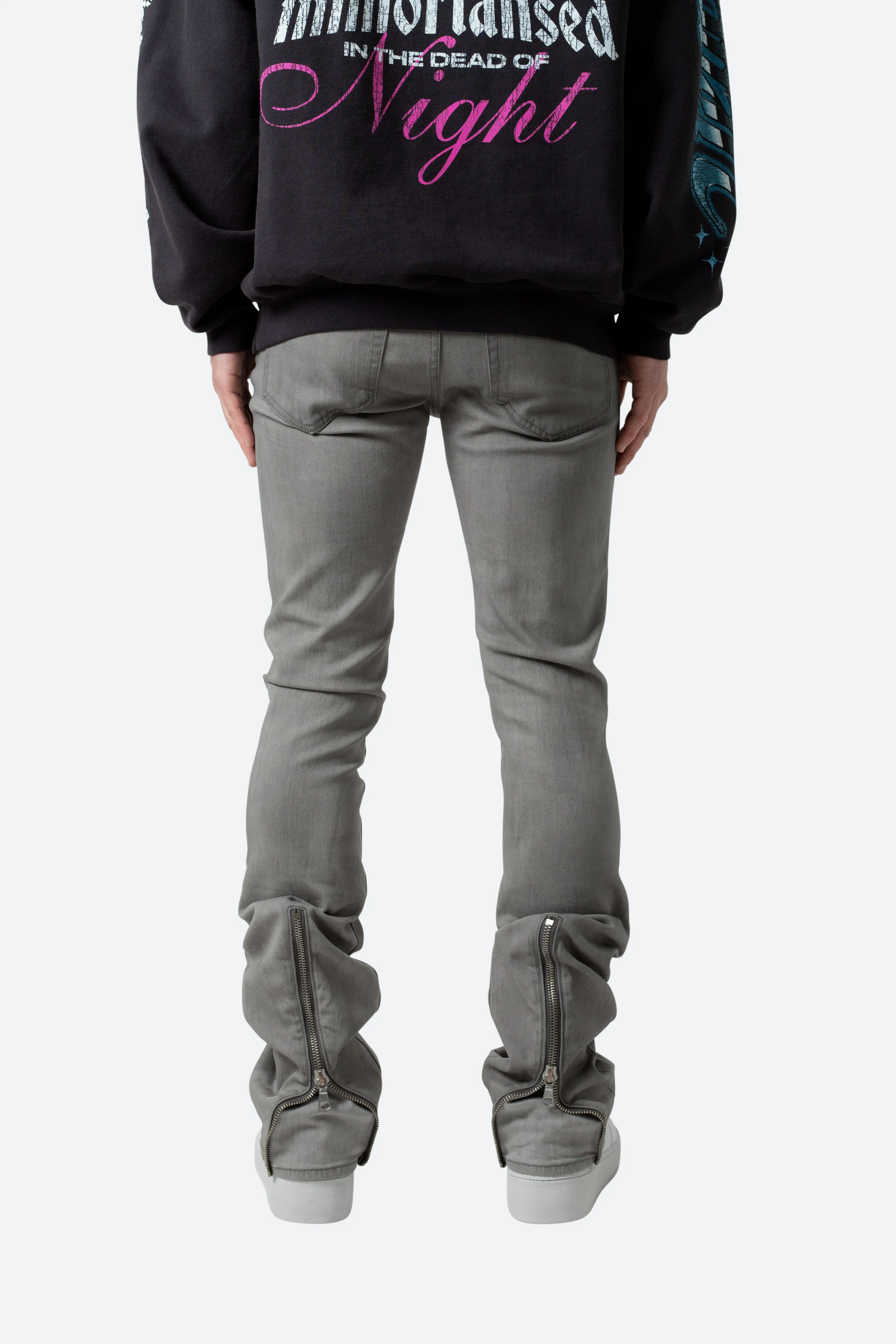 X491 Convertible Skinny Denim - Grey